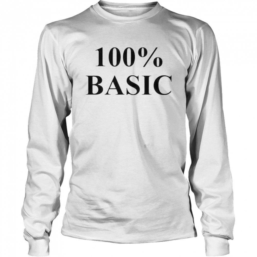 100% Basic shirt Long Sleeved T-shirt