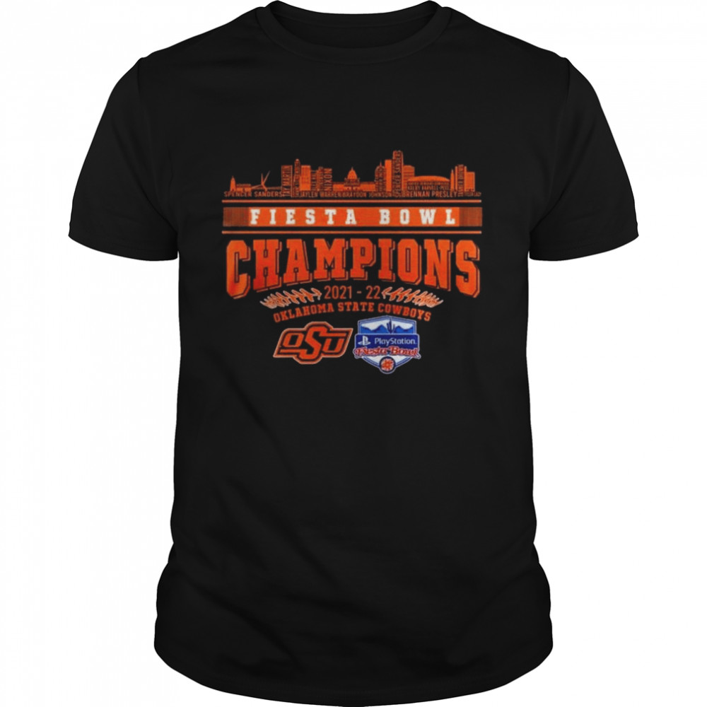 2021-2022 Fiesta Bowl Champions Oklahoma State Cowboys Matchup Oklahoma City Shirt