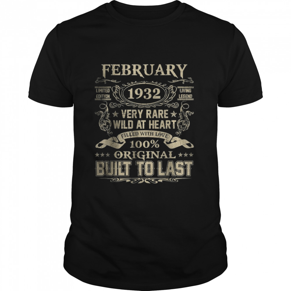 February 1932 Very Rare Wild At Heart 100% Original Build To Last T-Shirt