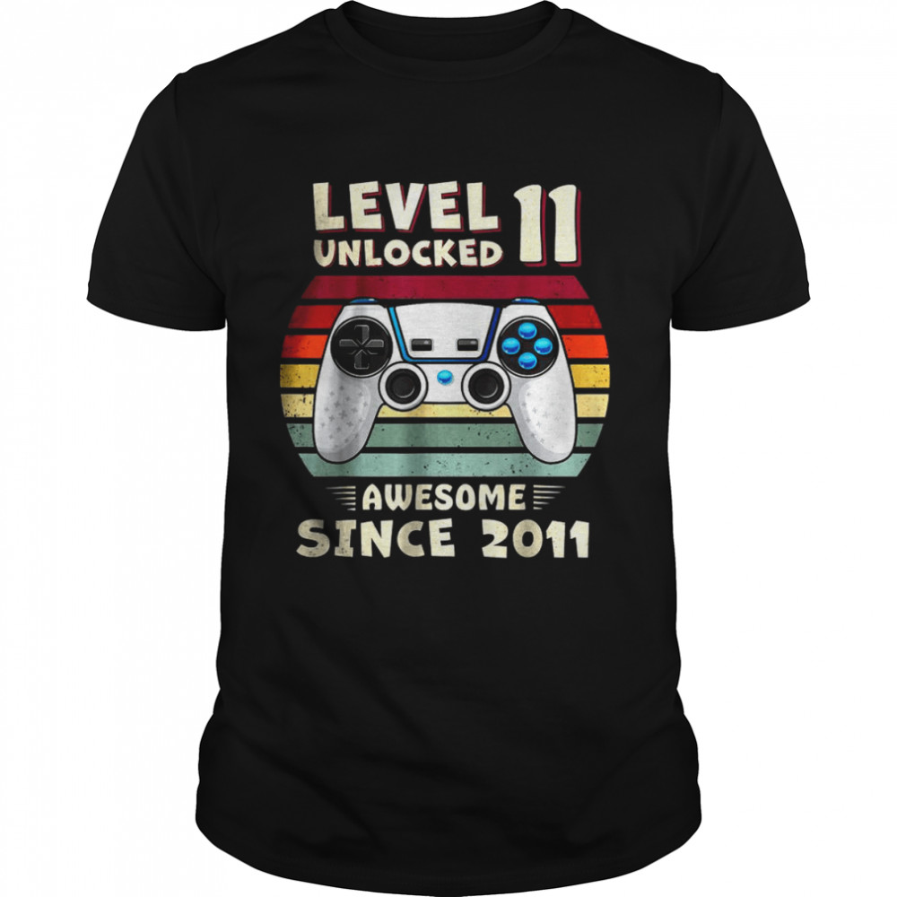 11yr BDay Son Boy Funny Gamer 11th 11 Years Old Birthday T-Shirt
