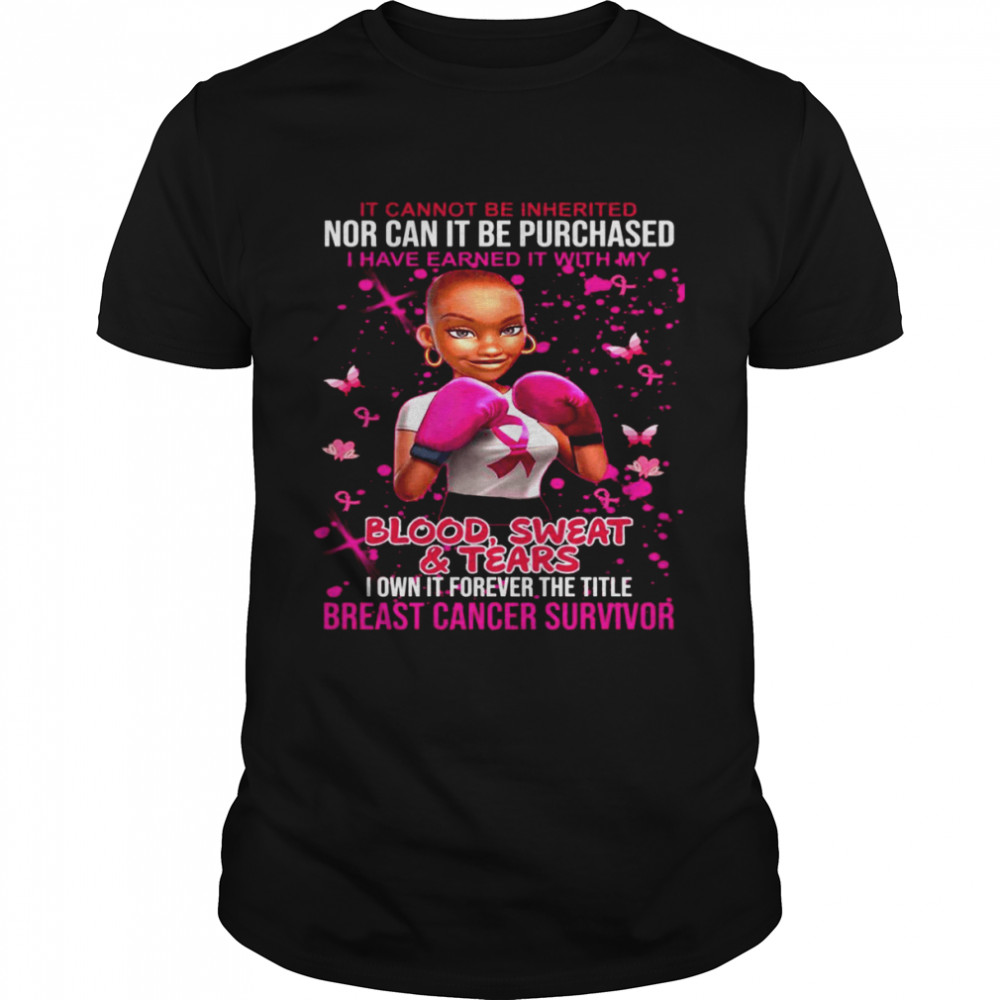 Black Women Breast Cancer’s Pink Ribbon Awareness Wife Shirt