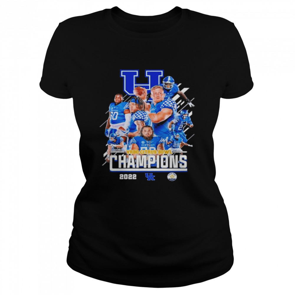 kentucky Wildcats Team Vrbo Citrus Bowl Champions 2022  Classic Women's T-shirt