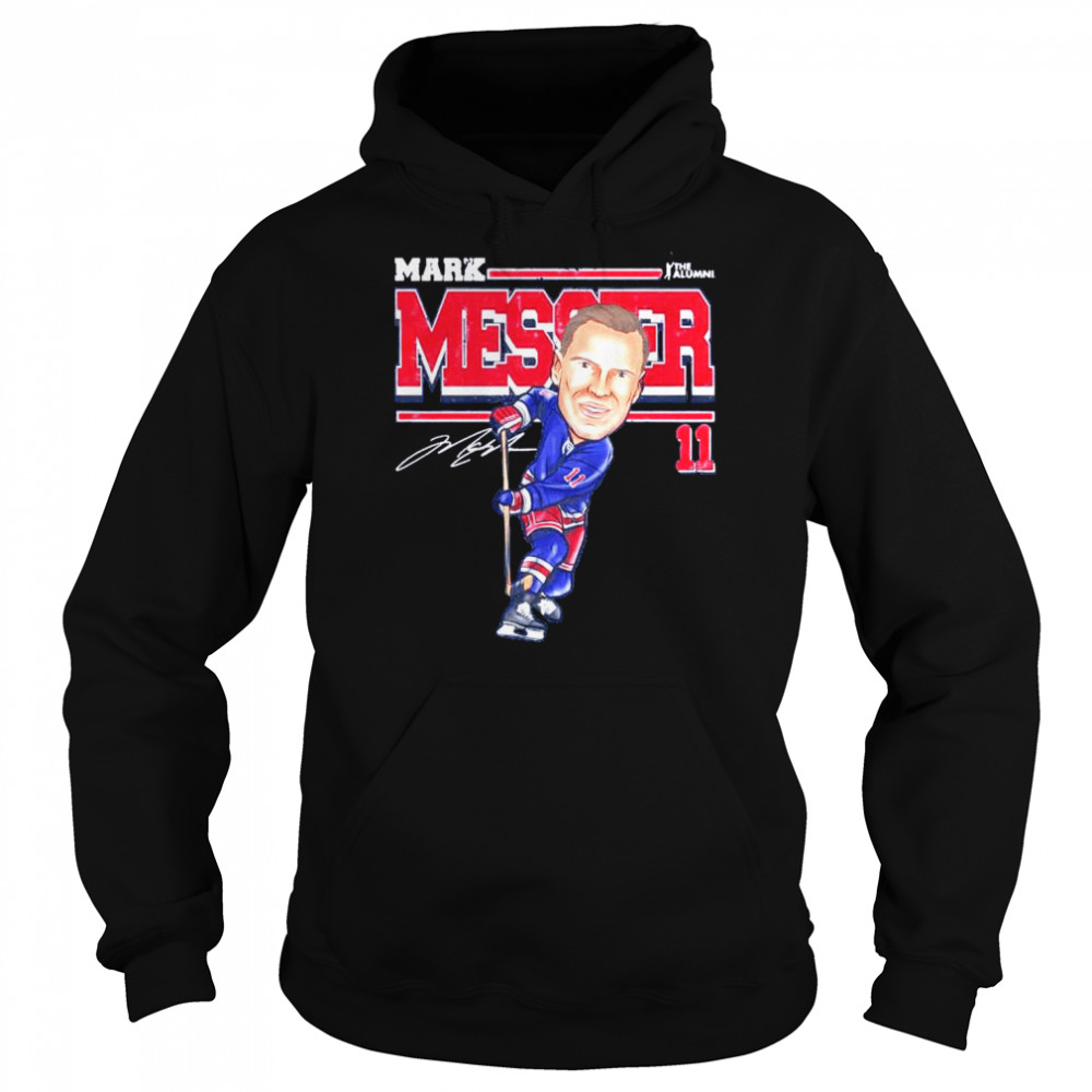 New York NHL Mark Messier cartoon signature shirt Unisex Hoodie