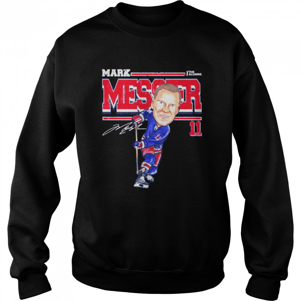 New York NHL Mark Messier cartoon signature shirt Unisex Sweatshirt