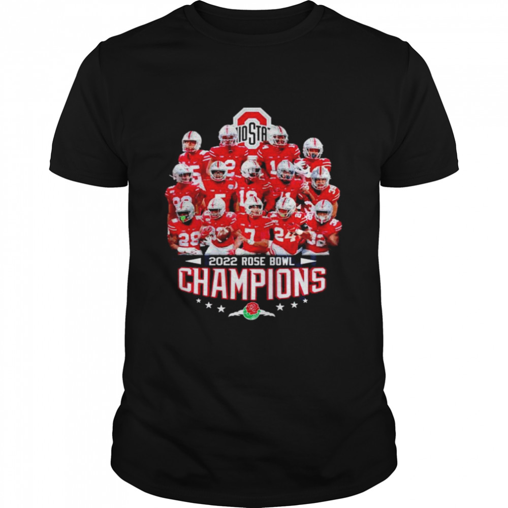 Ohio State Buckeyes 2022 rose bowl champions T-shirt