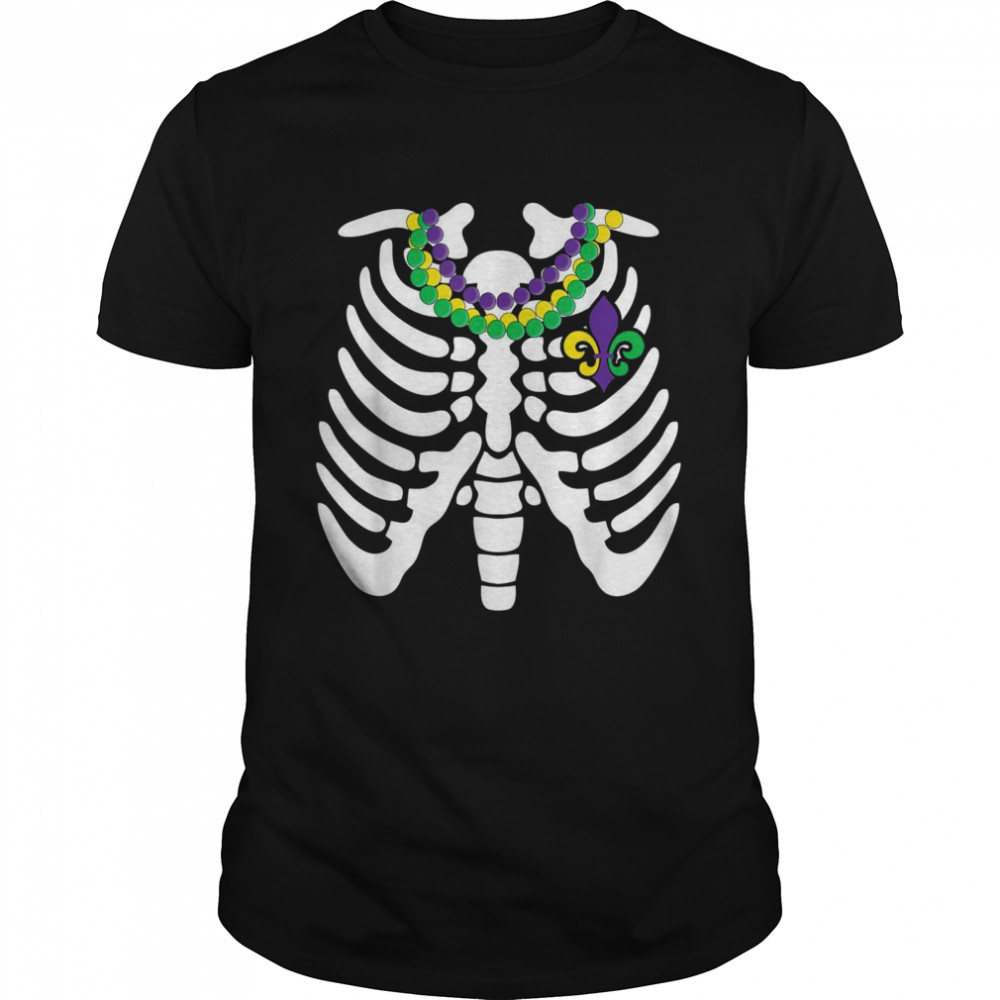 Skeleton Bone Mardi Gras Skeletons Shirt