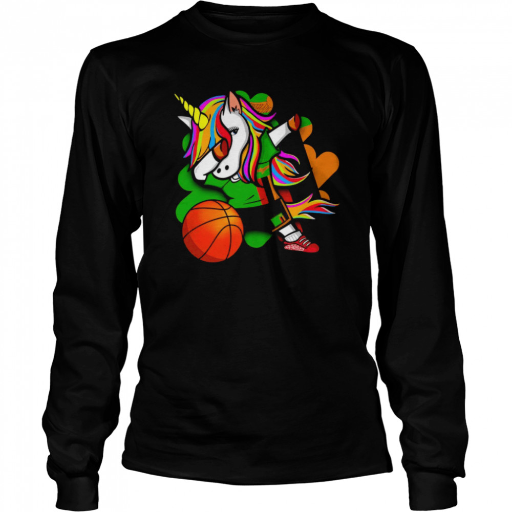 Unicorn Zambia Basketball Fans Jersey shirt Long Sleeved T-shirt