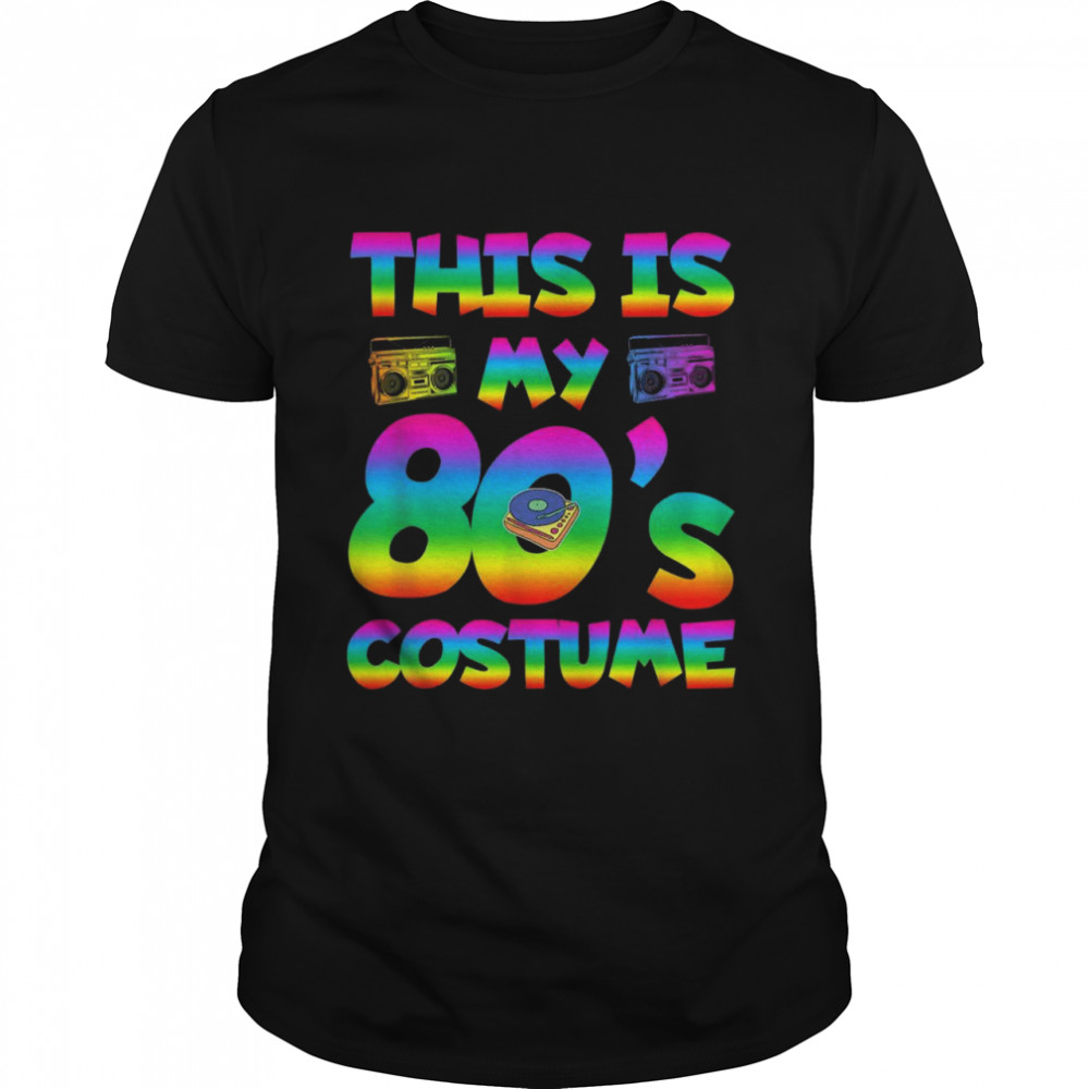 Retro 80s Costume Party Disco 1980s Music Love Shirt