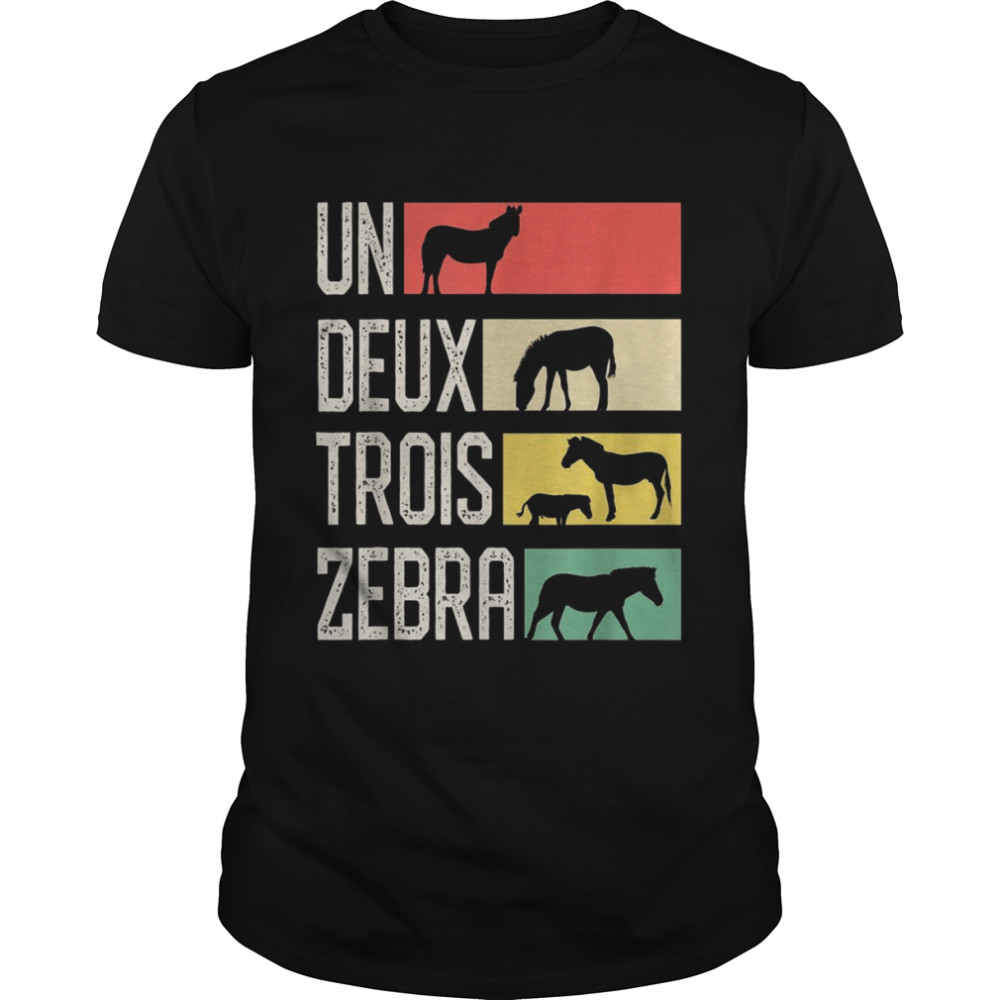 Un Deux Troix Zebra Zebra Animal Zoo Shirt