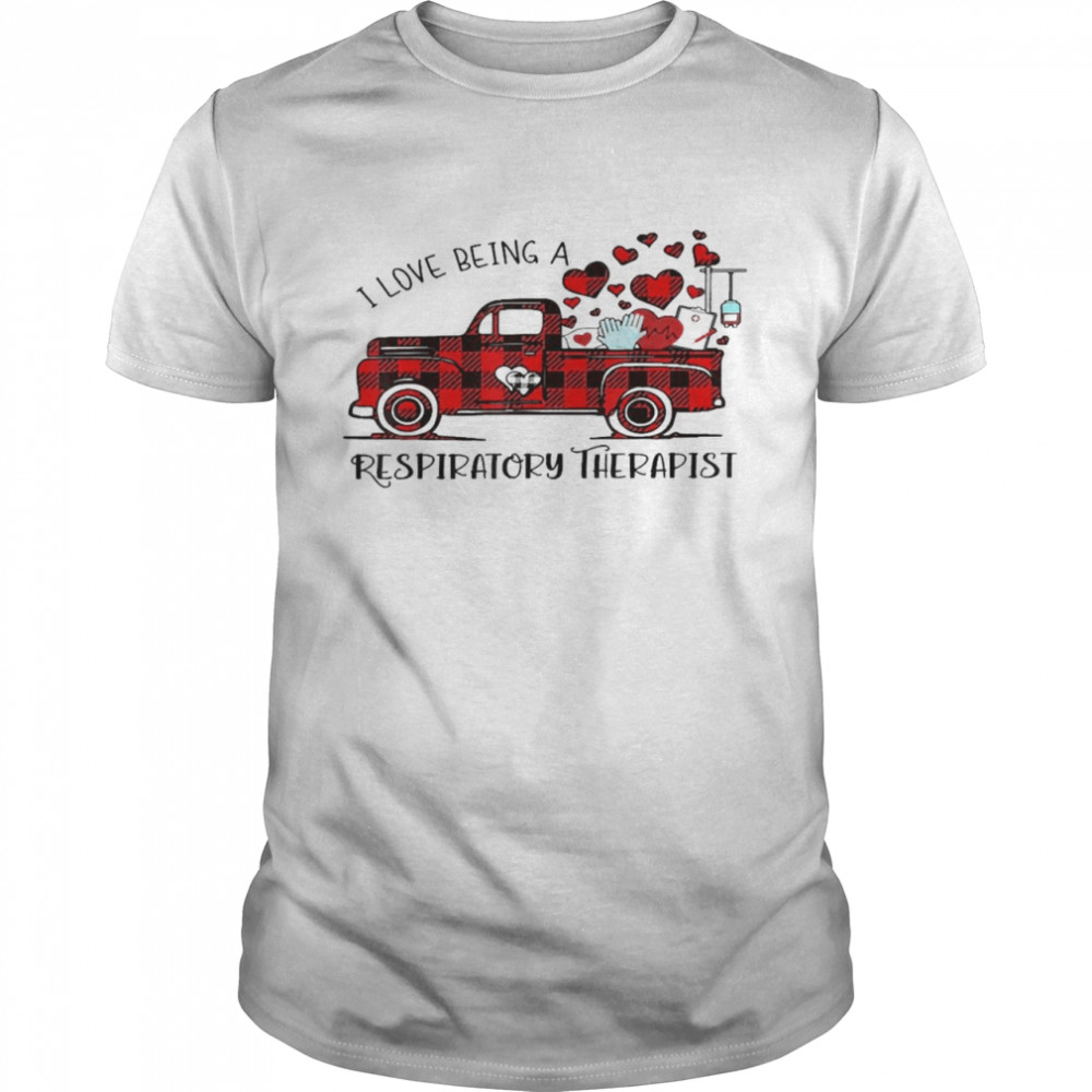 Respiratory Therapist RT Valentines Buffalo Plaid Truck Shirt