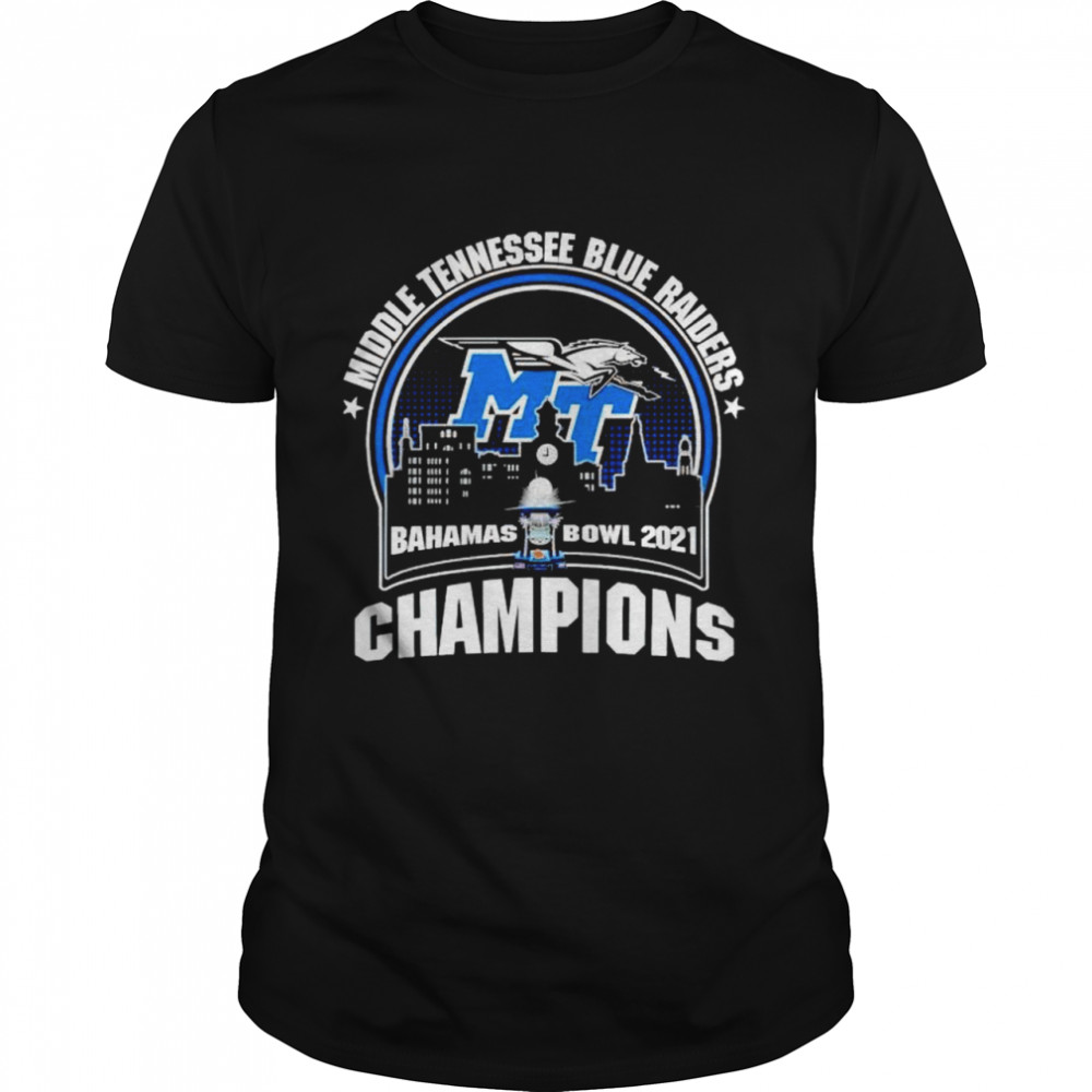 middle Tennessee Blue Raiders bahamas bowl 2021 champions shirt