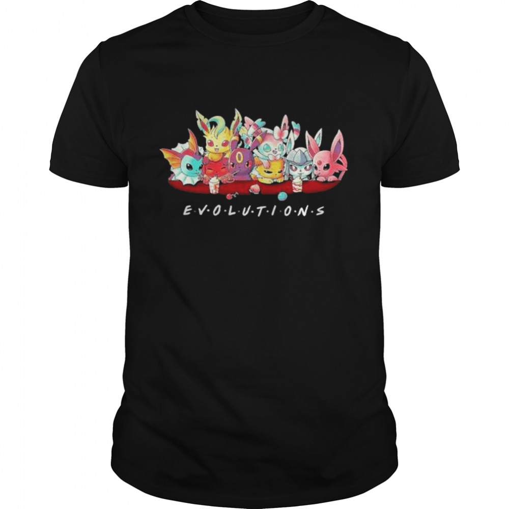 pikachu and friends evolutions shirt