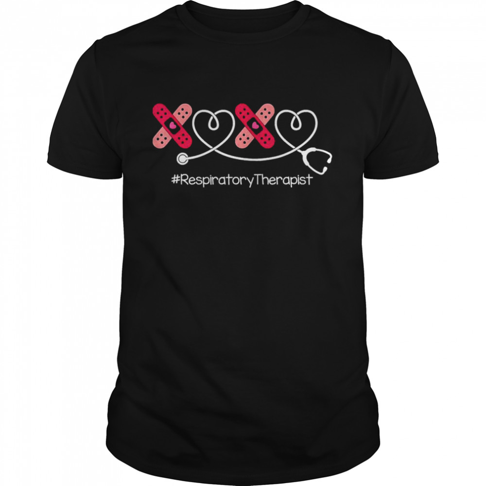 Stethoscope XOXO Valentine’s Day Respiratory Therapist RT Shirt