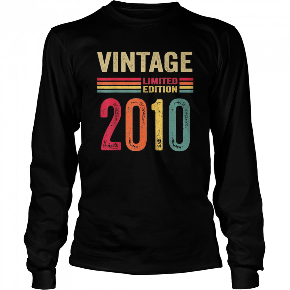 Vintage 2010 Limited Edition 12th Birthday  Long Sleeved T-shirt