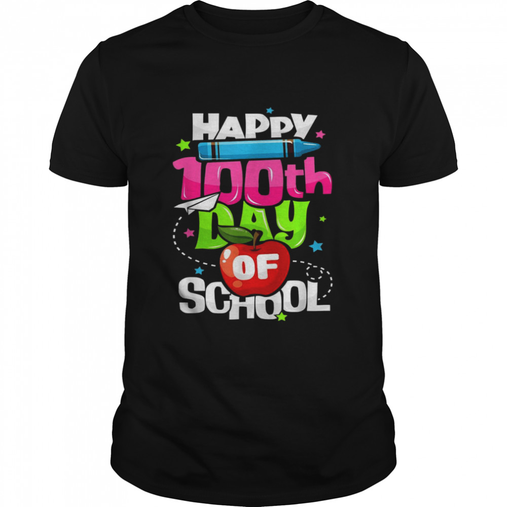 100th Day of School Teachers Child Happy 100 Days Shirt