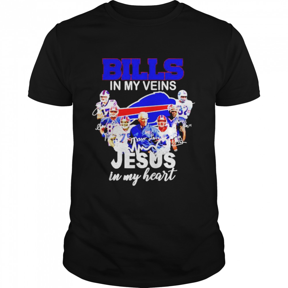 Awesome bills in my veins Jesus in my heart shirt