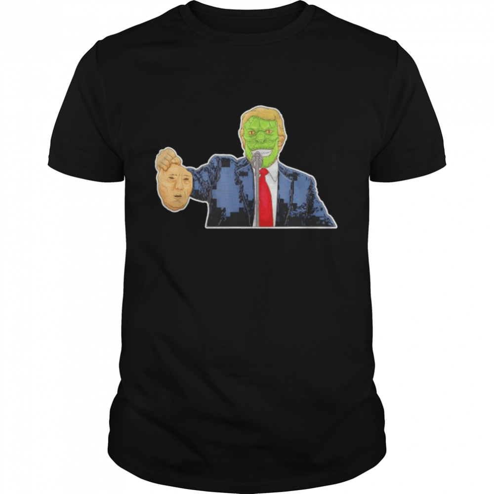 conspiracy theory reptilian Donald Trump shirt