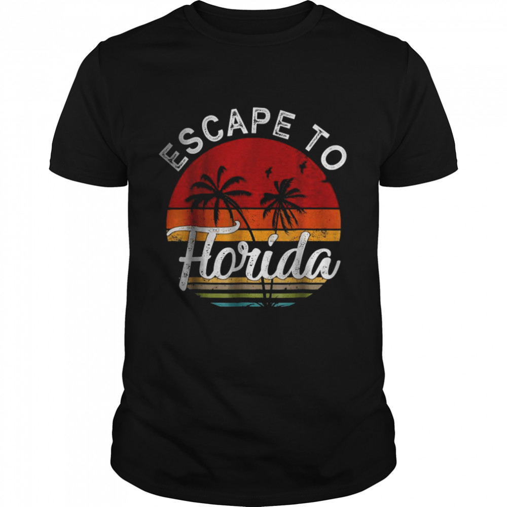 DeSantis Escape To Florida Vintage Funny T-Shirt