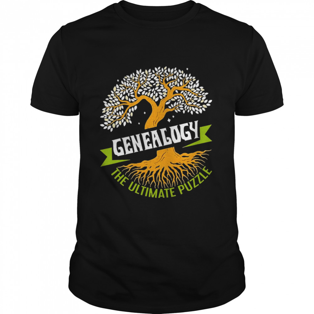 Genealogy The Ultimate Puzzle Genealogist Ancestry  Classic Men's T-shirt