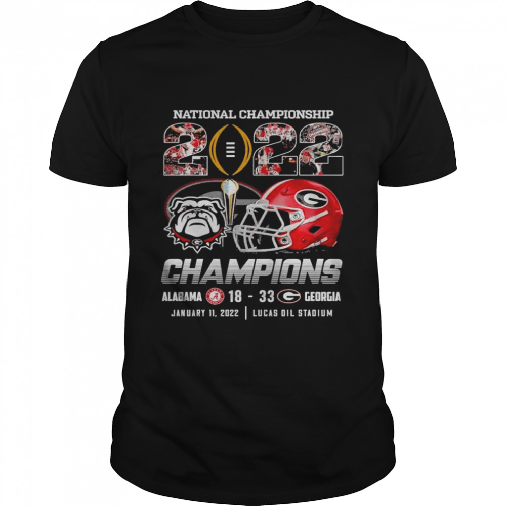 National championship 2022 champions alabama crimson tide and georgia bulldog shirt