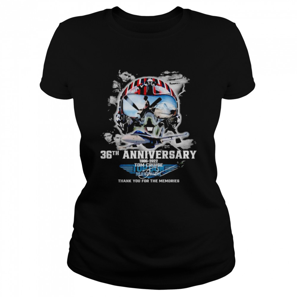 Top Gun 36th Anniversary 1986 2022 thank you for the memories shirt Classic Women's T-shirt