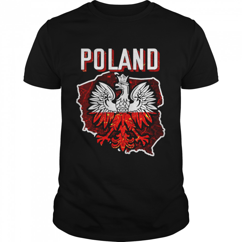 Poland Polish Flag Coat Of Arms National Sports Team Shirt