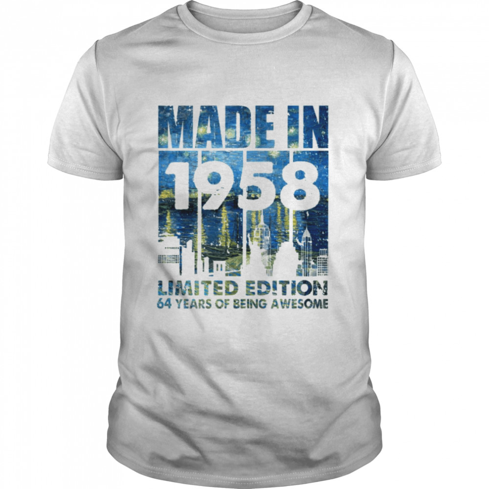 Made in 1958 limited edition 64 years of being awesome shirt Classic Men's T-shirt