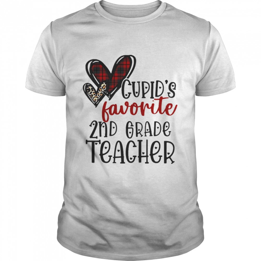 Cupid’s Favorite 2nd Grade Teacher Valentine’s Day Shirt