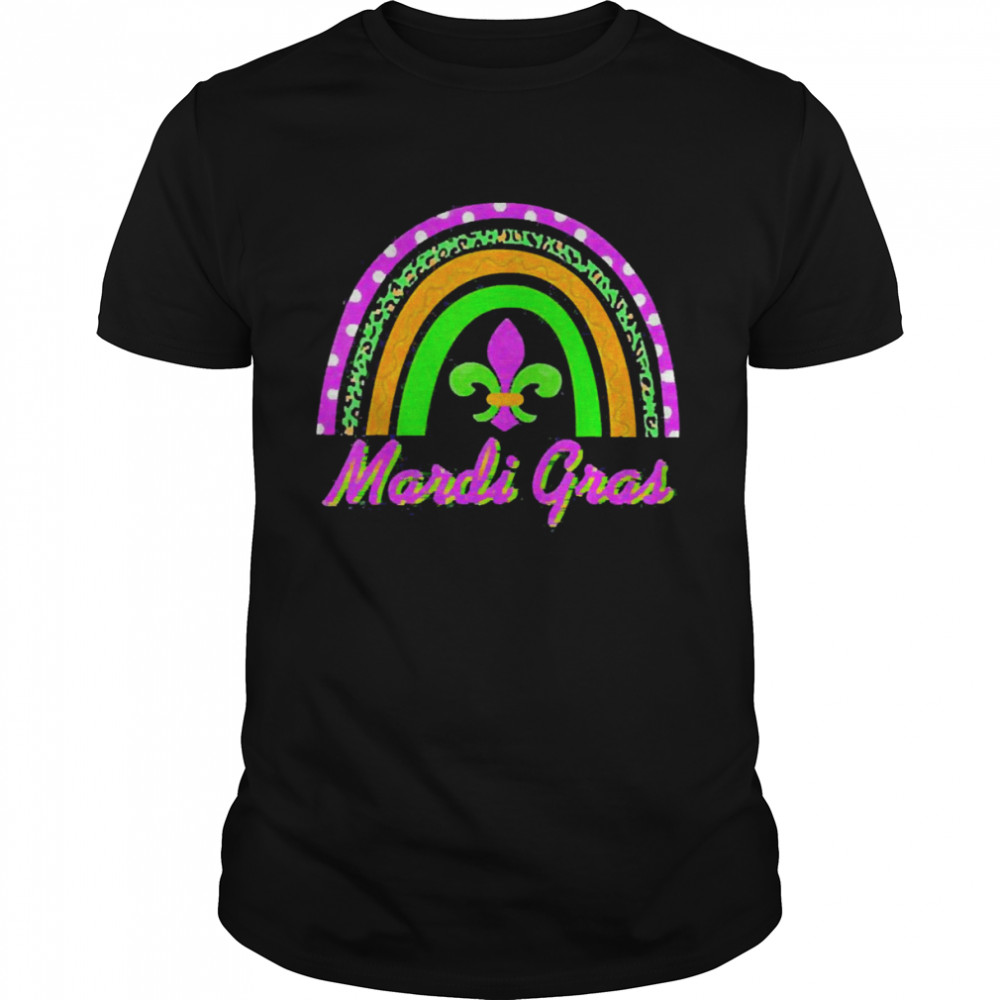 Mardi Gras 2022 Rainbow Leopard Mardi Gras Shirt