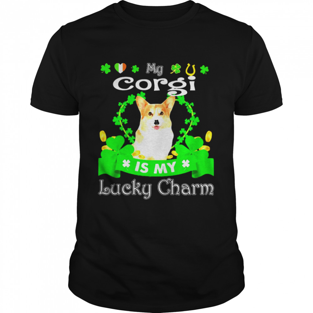 My Corgi Dog Is My Lucky Charm Patrick’s Day Shirt