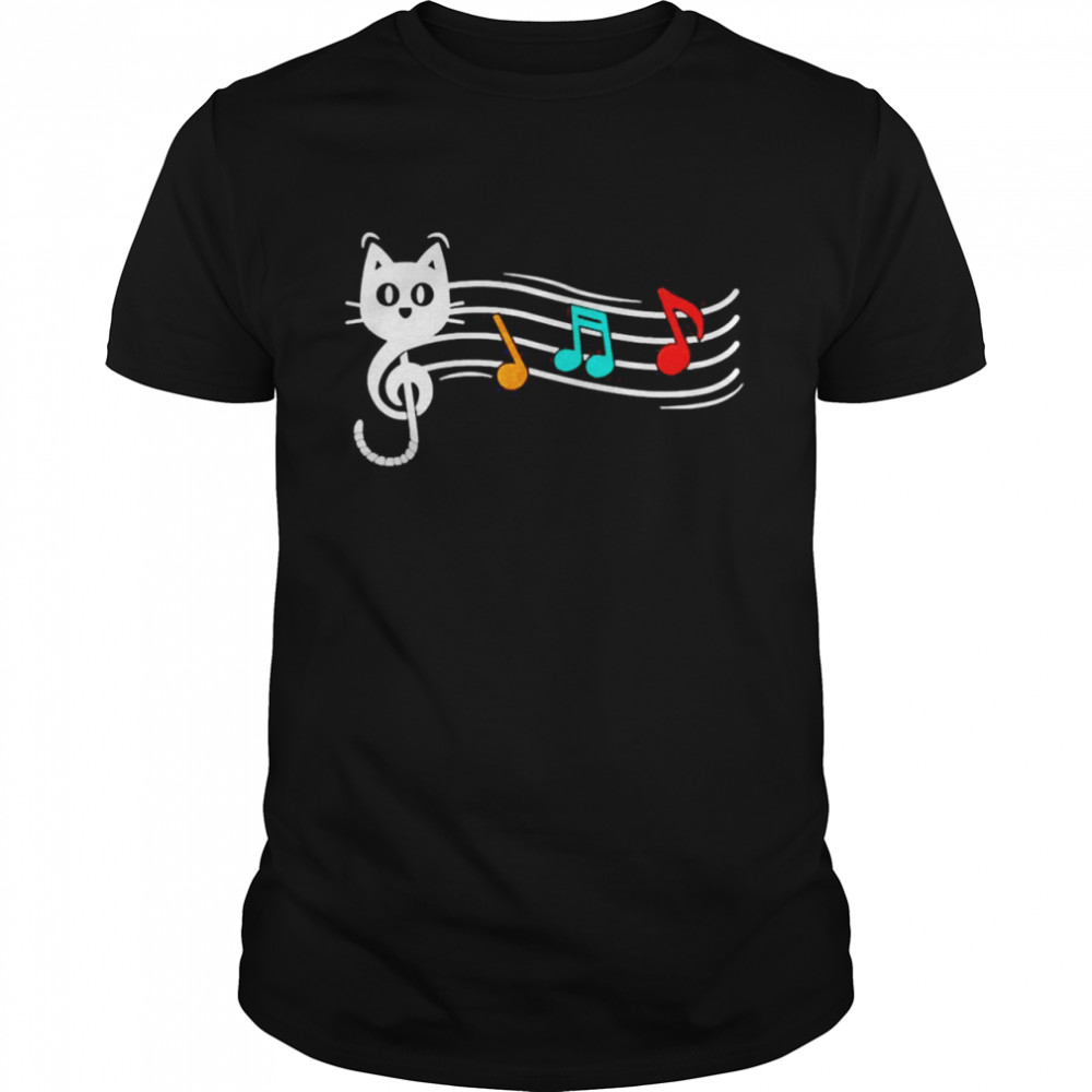 cats I Musical Cat Musician  Classic Men's T-shirt