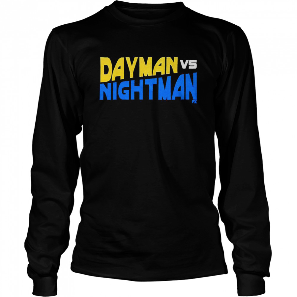 Dayman Vs Nightman  Long Sleeved T-shirt