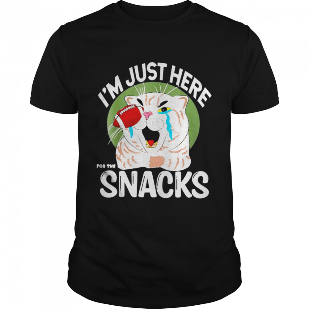 I’m Just Here For The Snacks USA Gamers Football Fans shirt