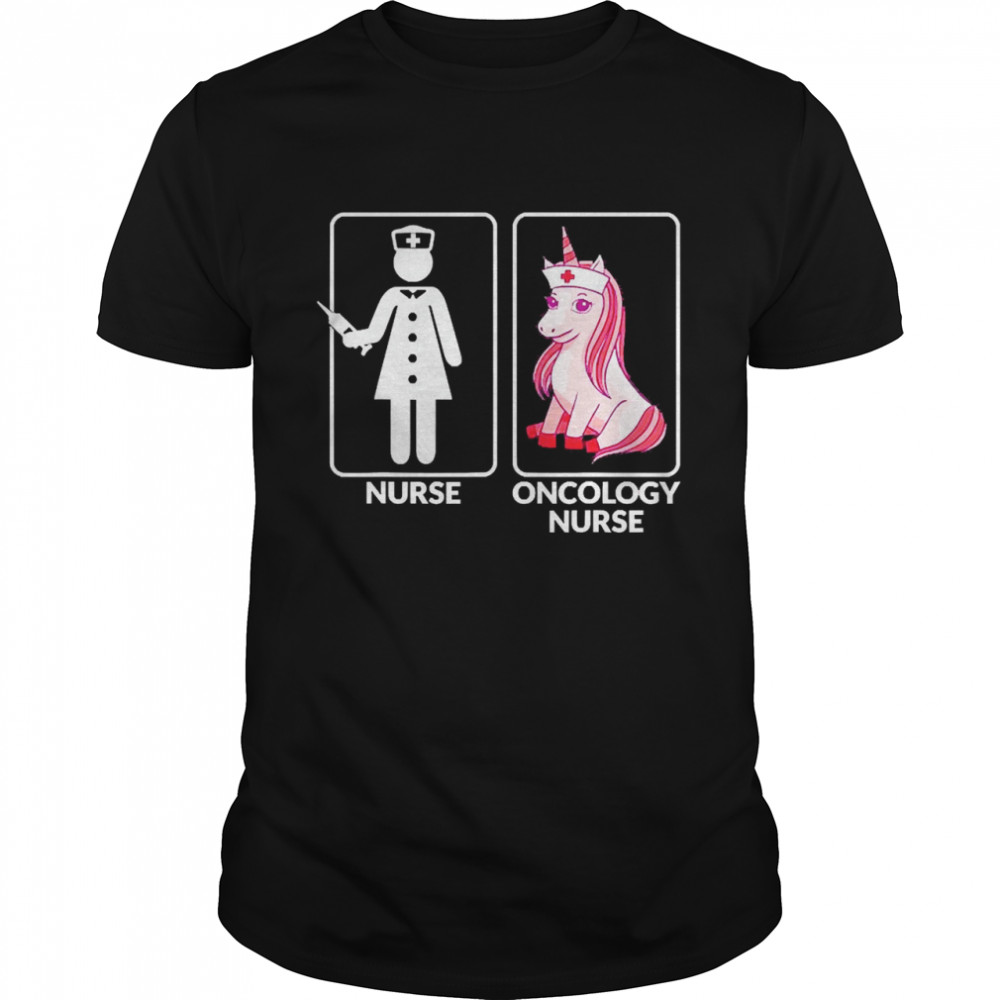 Oncology Nurse Vs Unicorn Nursing Nurse  Classic Men's T-shirt