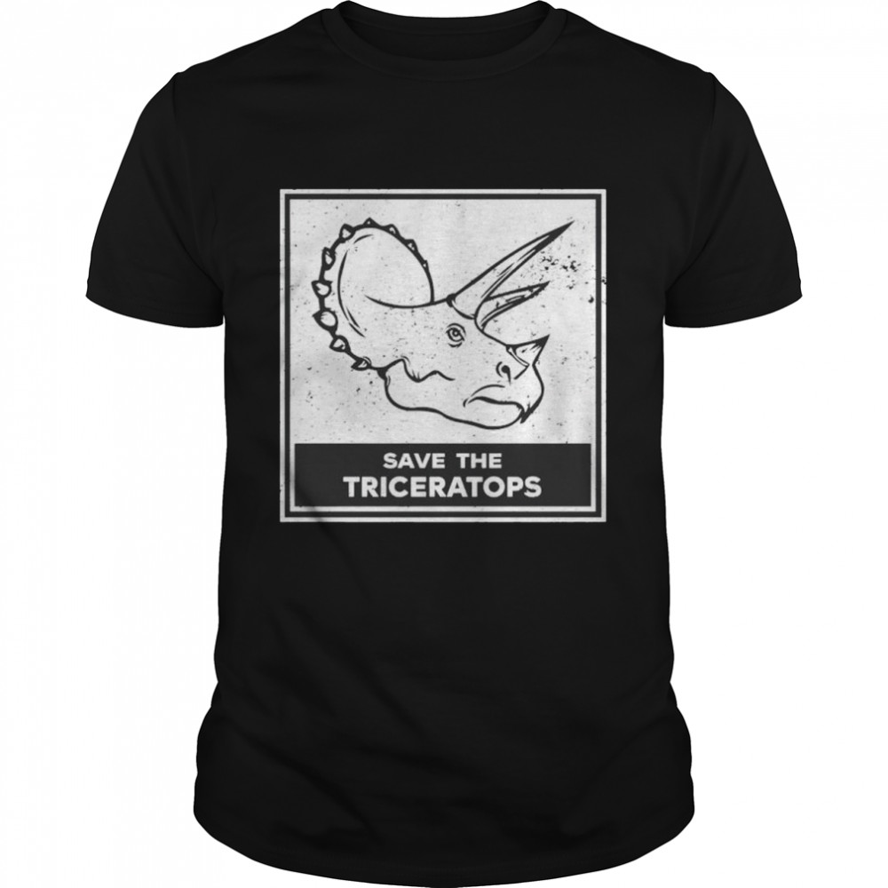 Save the triceratops shirt