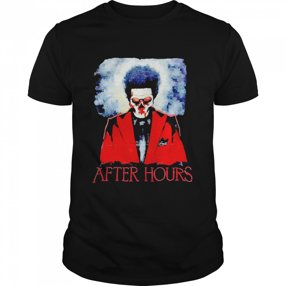 The Weeknd Skull After Hours XO And Republic Records Shirt