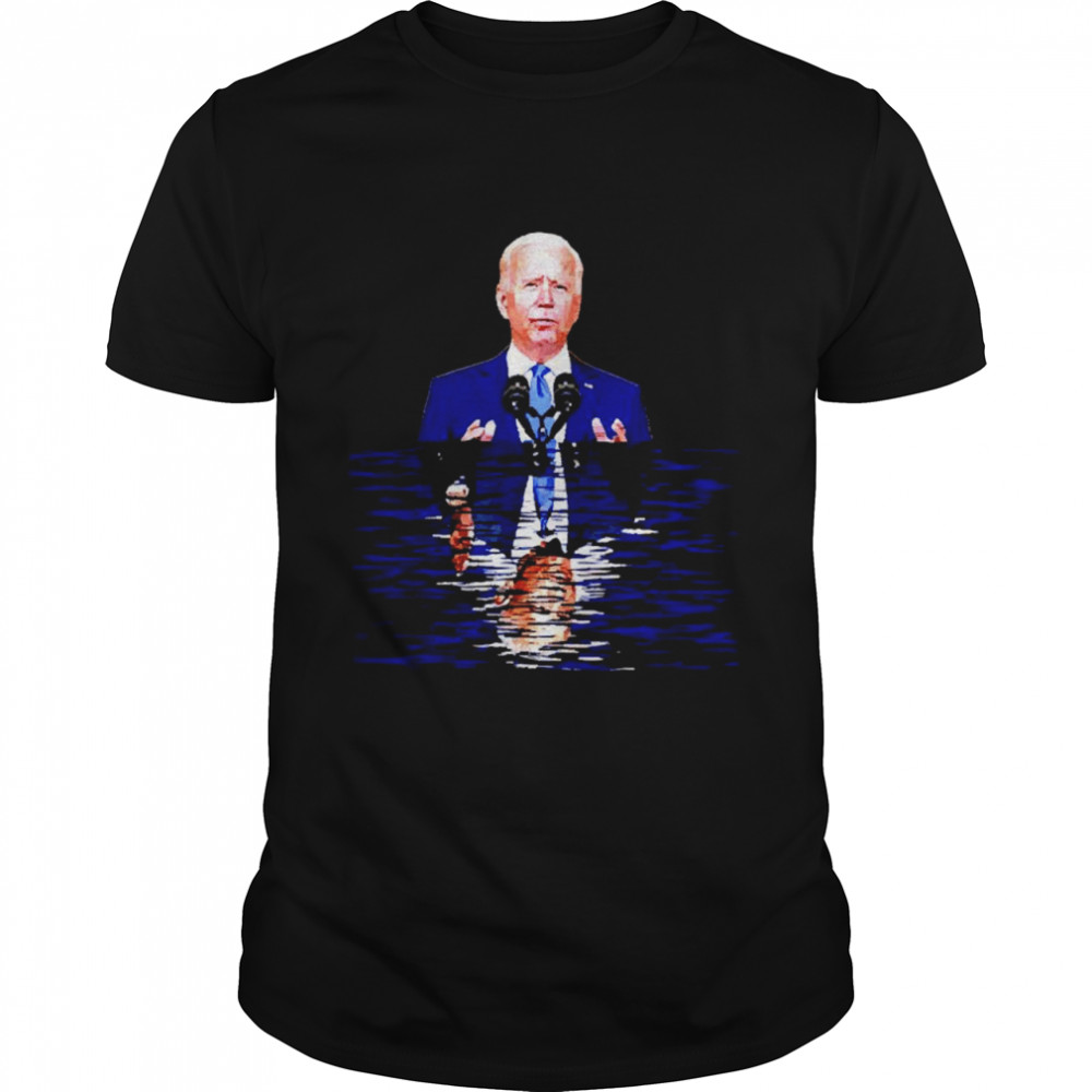 Biden water reflection Obama shirt