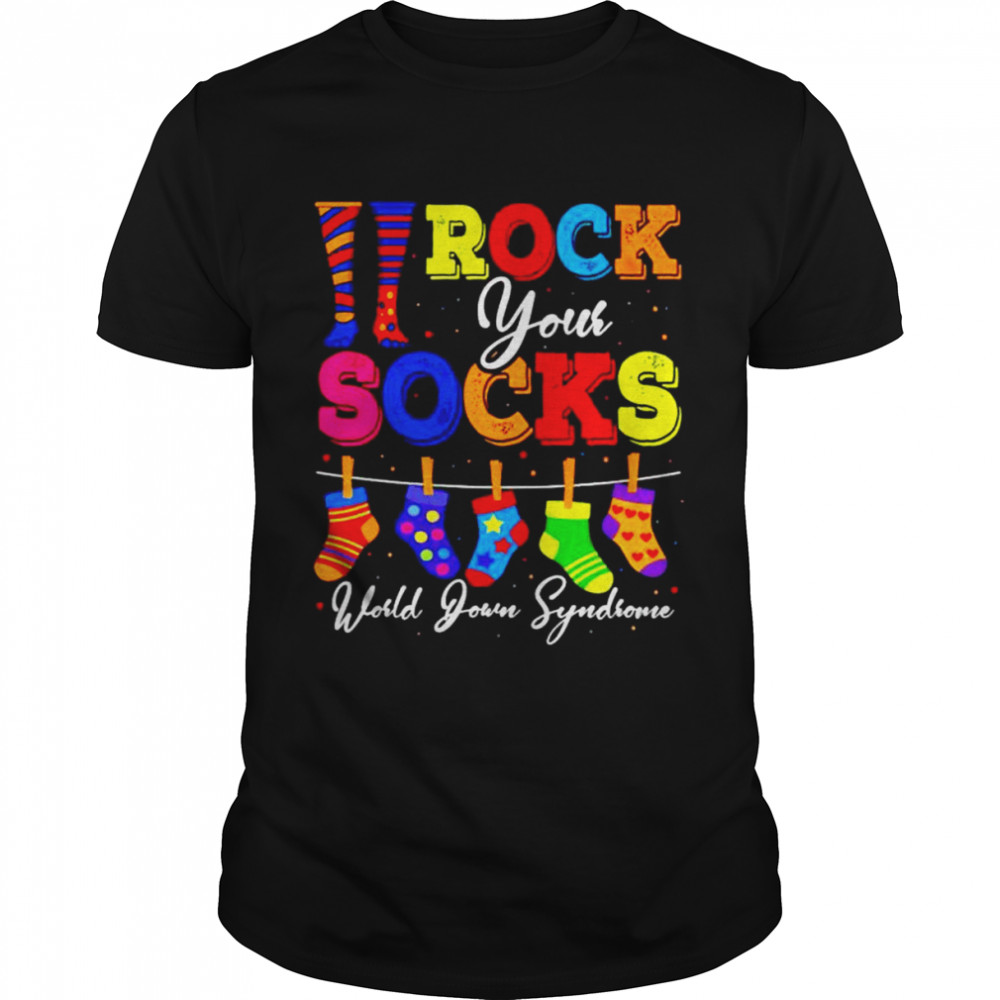 Rock your socks world down syndrome shirt