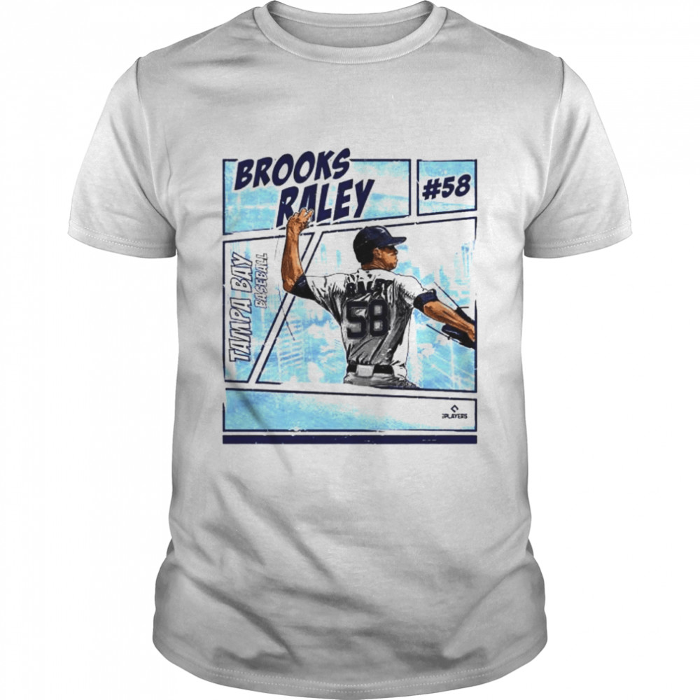 Tampa Bay Rays Brooks Raley comic signature shirt