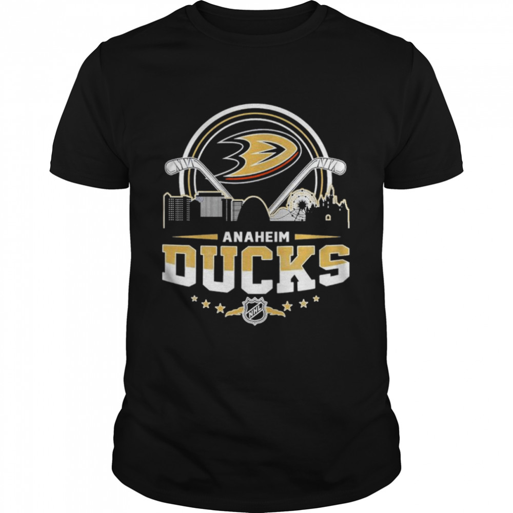 Anaheim Ducks NHL City Skyline T-shirt