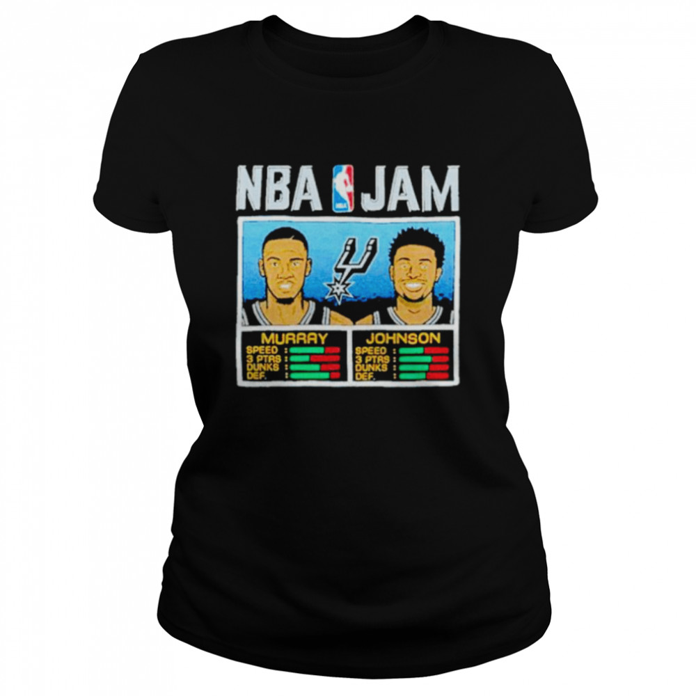San Antonio Spurs NBA Jam Dejounte Murray and Keldon Johnson shirt Classic Women's T-shirt