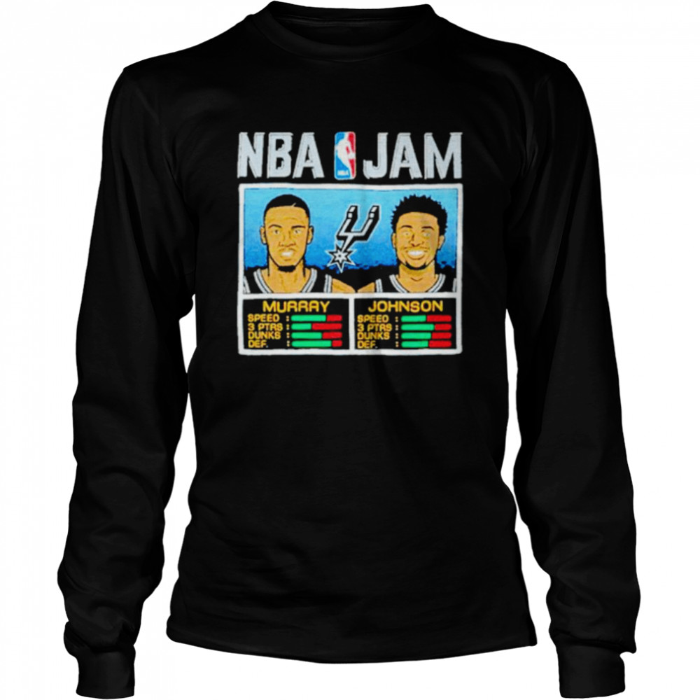 San Antonio Spurs NBA Jam Dejounte Murray and Keldon Johnson shirt Long Sleeved T-shirt