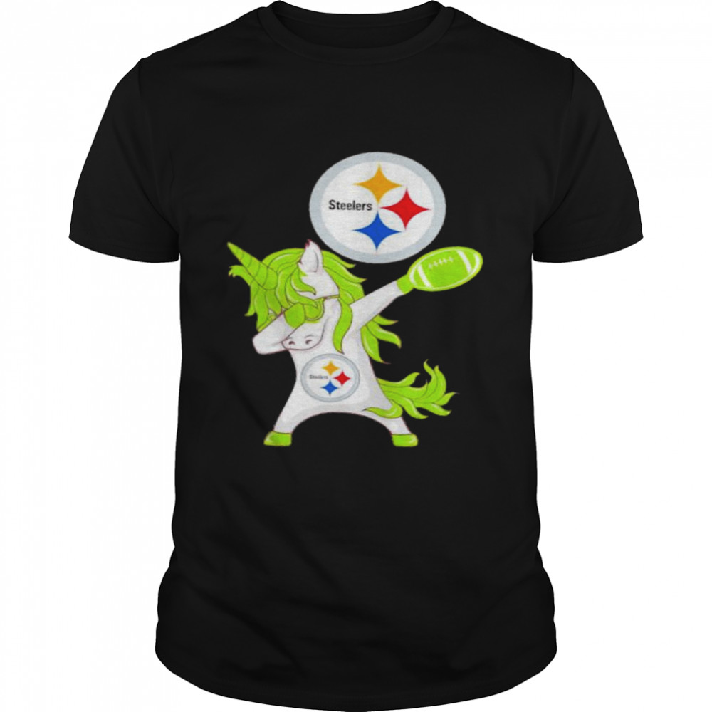 Pittsburgh Steelers unicorn dabbing St Patrick’s day shirt