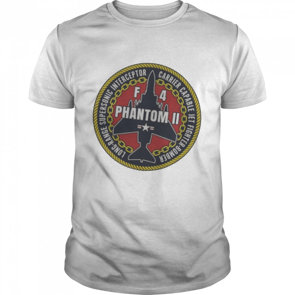 F4 phantom ii fighter bomber jet military aircraft shirt