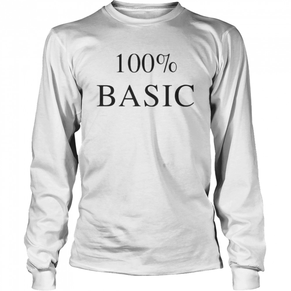 100% Basic shirt Long Sleeved T-shirt