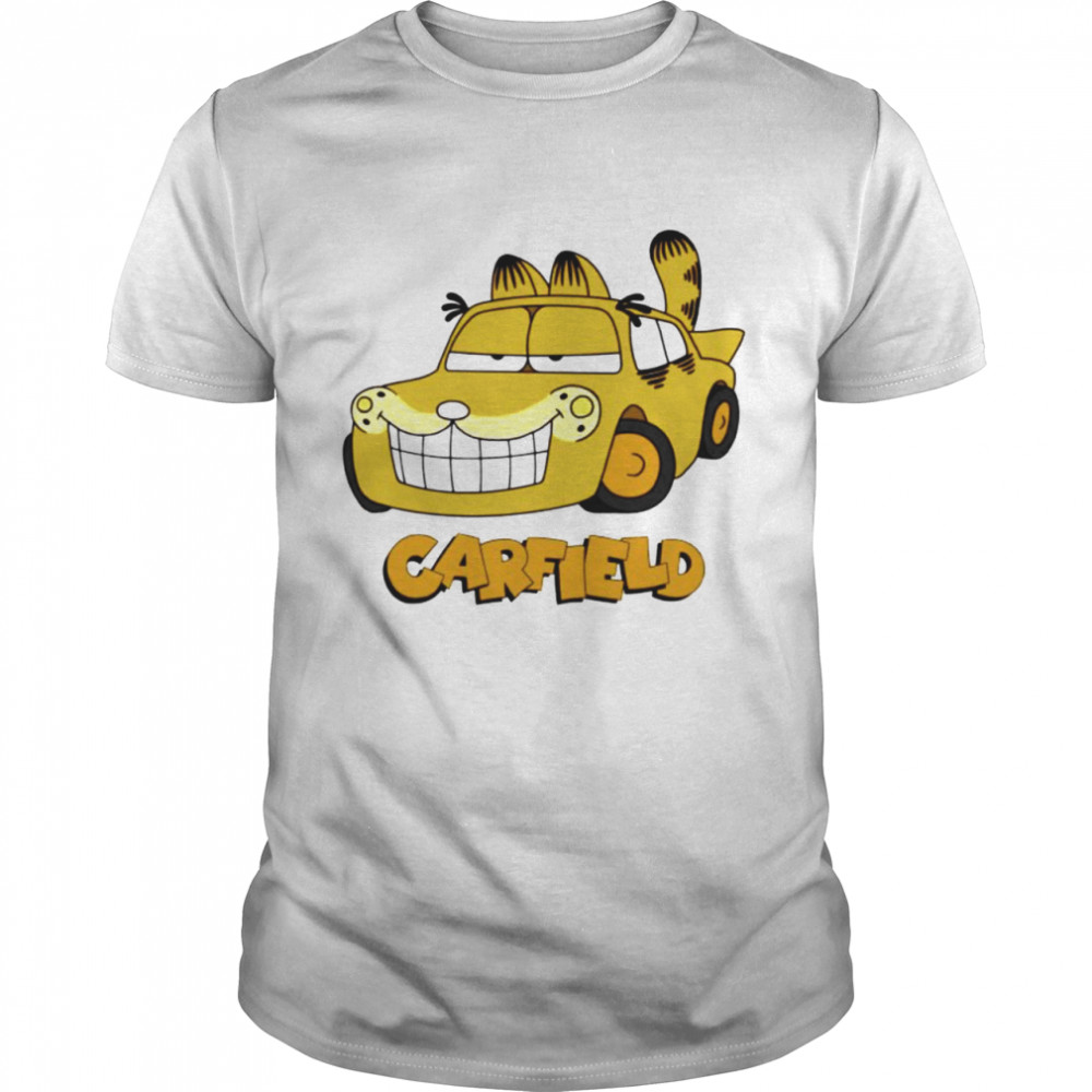 Garfield Carfield car cartoon shirt