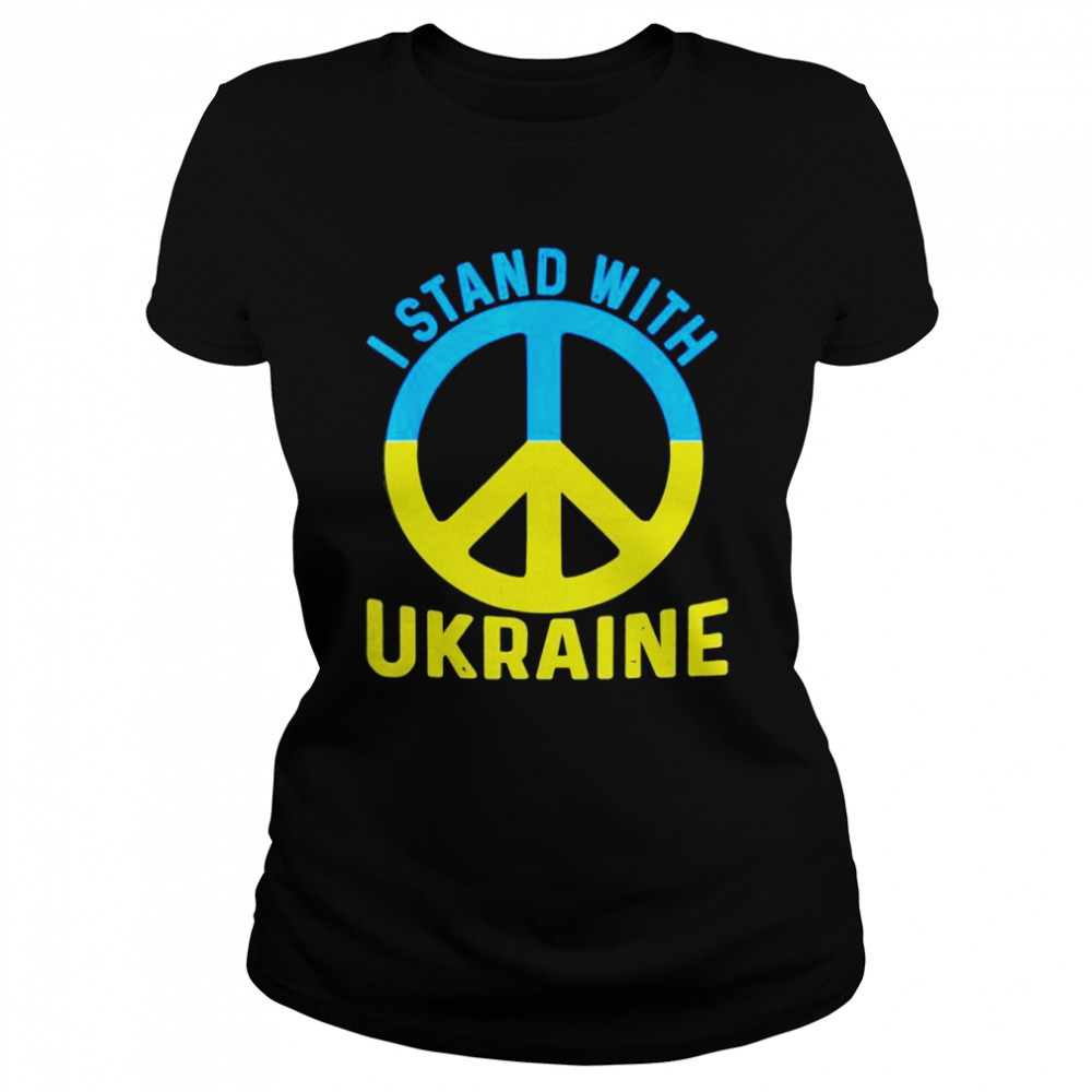 Peace in Ukraine Support Ukraine Vintage shirt Classic Women's T-shirt
