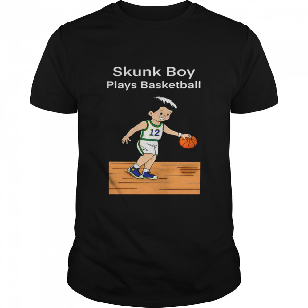 Skunk Boy Plays Basketball Shirt