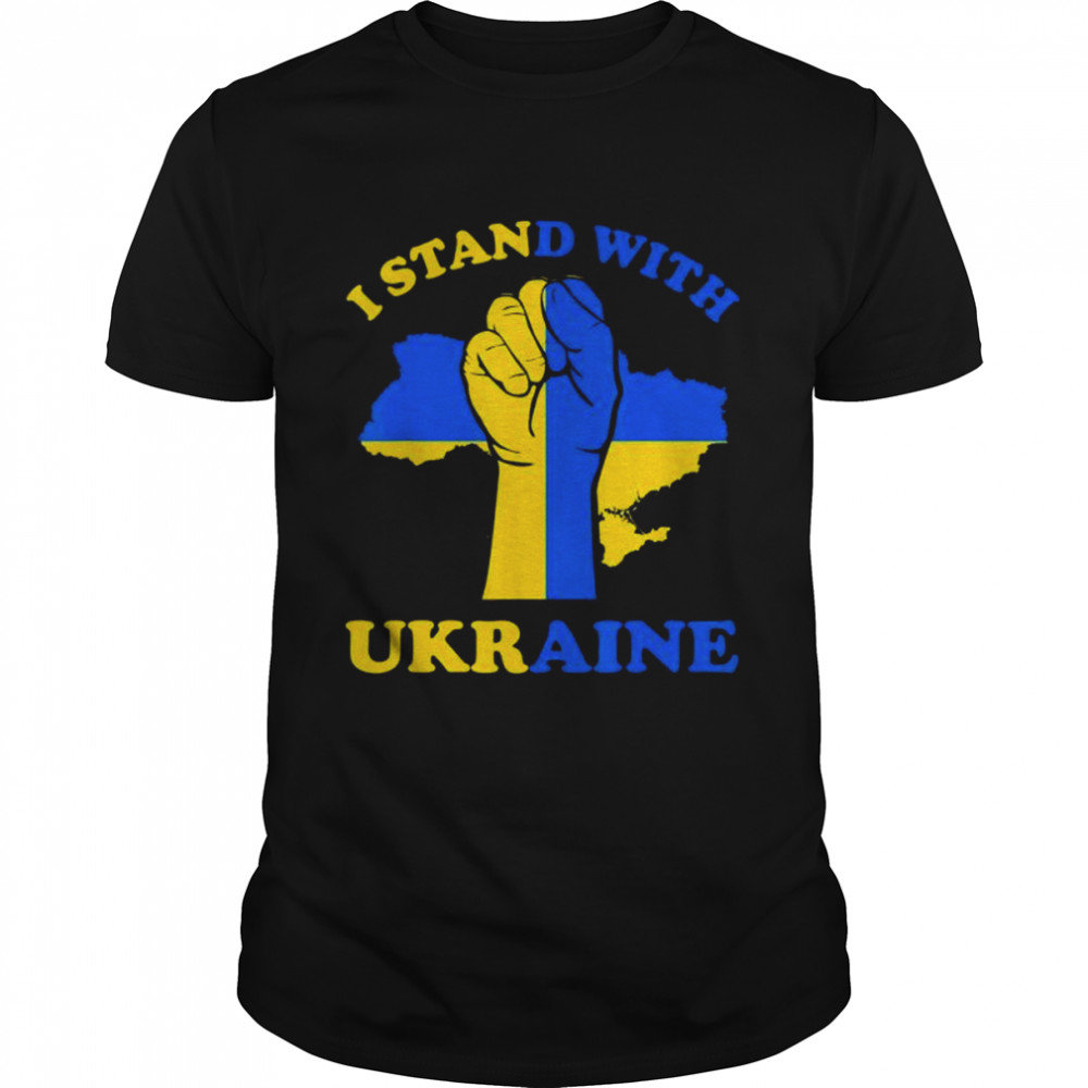 Ukraine flag I stand with ukraine peace ukraine shirt Classic Men's T-shirt