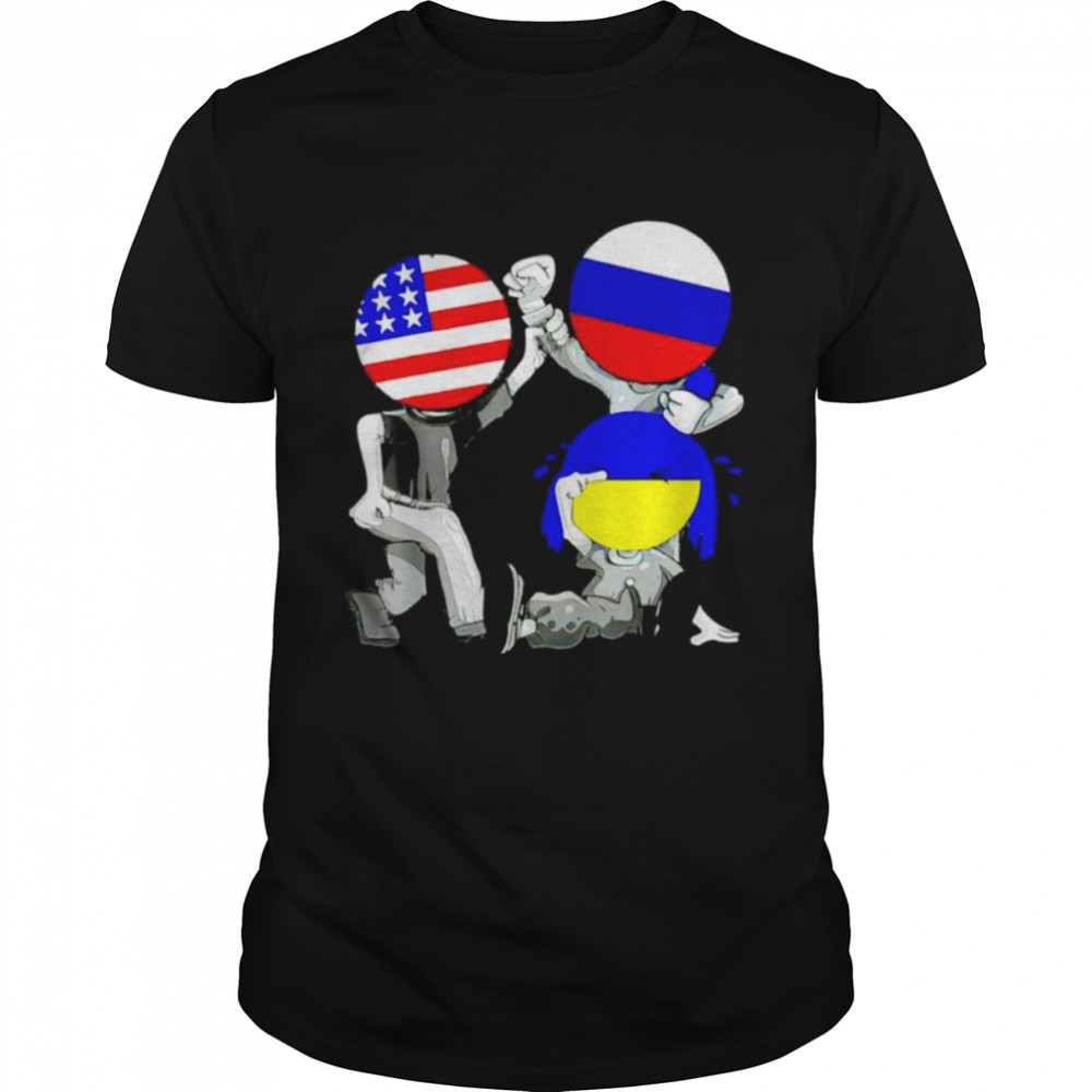 Ukraine needs help Usa Russia Stand with Ukraine meme shirt